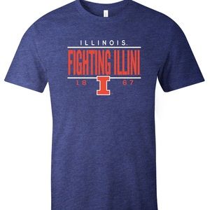 Illinois Fighting Illini Unisex Tradition T NWT L